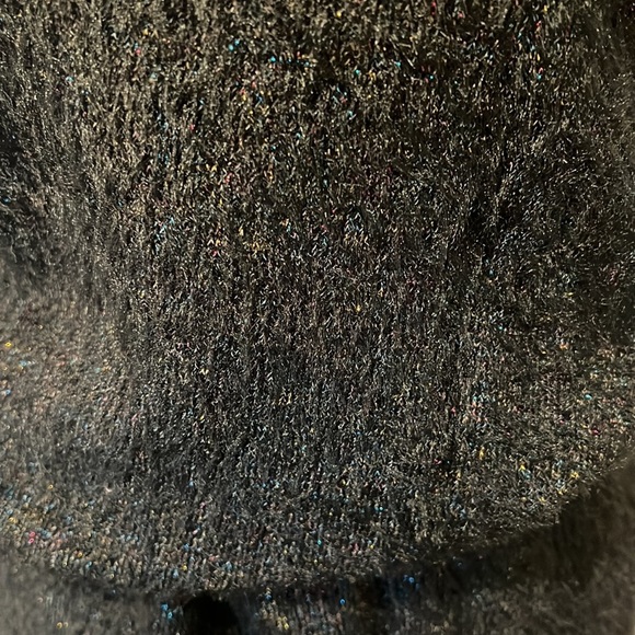 Zara knit dress shimmery black very unique - Picture 11 of 13